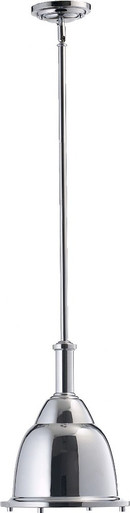 1 Light Small Step Dome Pendant 18 Inch Tall by Quorum - 805-10
