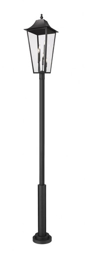 Gannon 5 Light Outdoor Post Mount 134.75 x 16 Inches by Z-Lite - 5008PHXXLR-5010P-BK