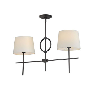 Paoli 2 Light Linear Small Pendant by Maxim - 27722OFCHL