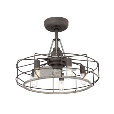 Archive 3 Blade Ceiling Fan with Light Kit 24 Inch Wide Fanimation - LP3072LGR