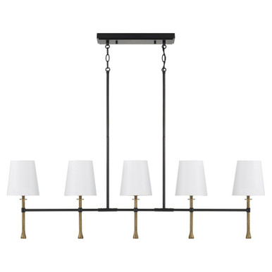 Hollis 5 Light Linear Chandelier 18.75 Inch Tall X 48 Inch Wide by Capital - 860751MBG-717