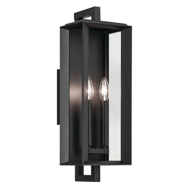 Kroft 2 Light Outdoor Wall Lantern 20.5 Inch Tall by Kichler - 59132BKT