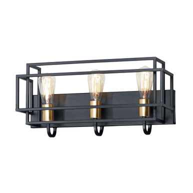Liner Bathroom Wall Light Geometric Design by Maxim  - 10241