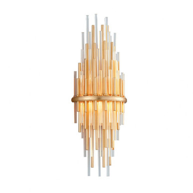 Theory 12W 1 LED Wall Sconce 22 Inch Tall by Corbett - 238-12-GL/SS