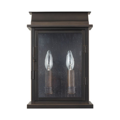 Bolton 2 Light Outdoor Wall Lantern 13.75 Inch Tall by Capital - 936822OZ