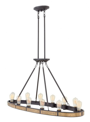 Everett 12 Light Oversized Linear Chandelier by Hinkley - 4396