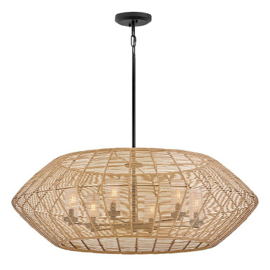Luca 30W 6 LED Large Chandelier 15.25 Inch and 42.25 Inch Wide by Hinkley - 10386
