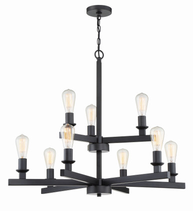 Chicago 9 Light Large Chandelier by Craftmade - 53129