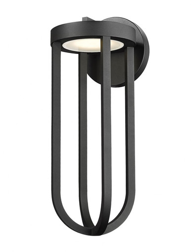 Leland 16W 1 LED Outdoor Wall Lantern by Z Lite - 5005B-BK-LED