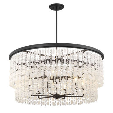 Shimmering Elegance 9 Light Oversized Chandelier By Minka Lavery - 6706-66