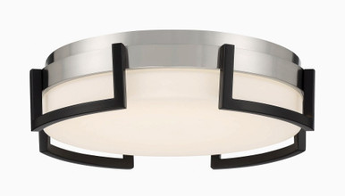 Bezel Set 30W 1 LED 15 Inch Wide Flush Mount by George Kovacs - P953-2-691-L