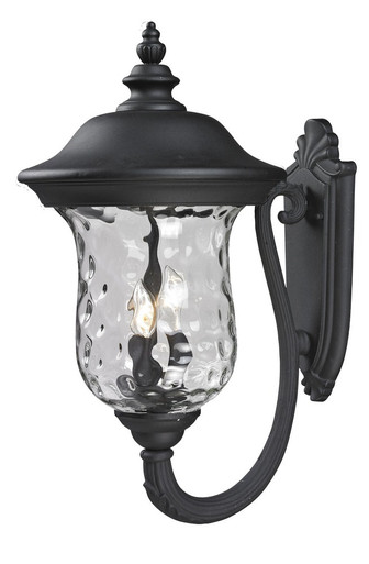 Armstrong 3 Light Outdoor Wall Mount 12.38 x 24.25 In by Z Lite - 533B-BK