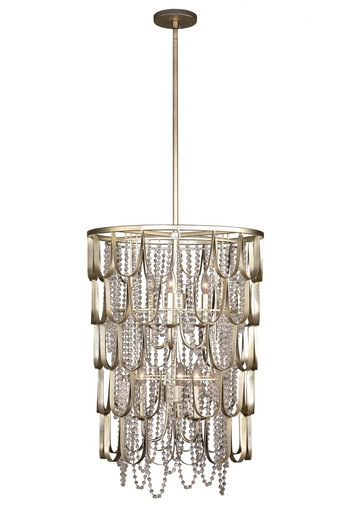 Dulce 6 Light Medium Foyer Chandelier by Kalco - 508850CSL
