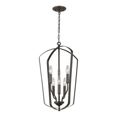 Romee 6 Light Small Foyer Chandelier by Generation Lighting - 5134906