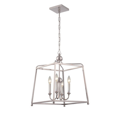 Sylvan 4 Light Small Chandelier by Crystorama - 2245-NOSHADE