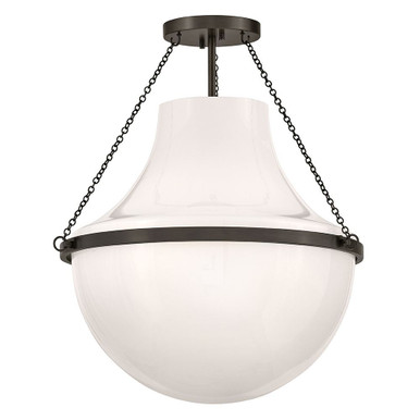 Collins 12W 1 LED Medium Semi Flush Mount 22.75 Inch Tall by Hinkley - 46893