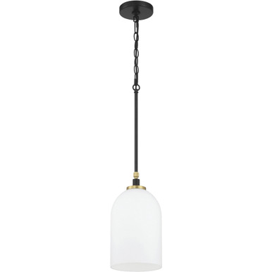 Council 1 Light Pendant 13.5 Inch Tall and 7 Inch Wide by Craftmade - 60391-FBSB