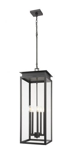 Nova 5 Light Outdoor Chain Mount Pendant 35 Inch Tall By Z-Lite - 5018CHXL-BK