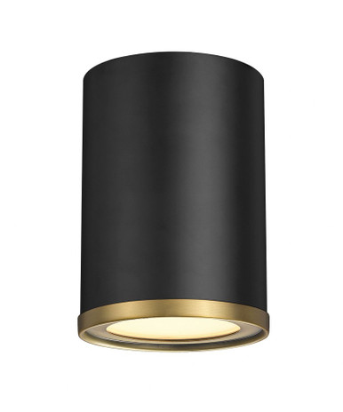 Arlo 1 Light 5.25 Inch Wide Flush Mount by Z-Lite 2303F1-MB-RB - 2303F1-MB-RB