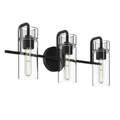 Niccol 3 Light Bath Vanity 10.25 Inch Tall and 24 Inch Wide by Kichler - 55252