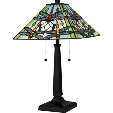 Kirkwood 2 Light Table Lamp 22.75 x 14 Inches by Quoizel  - TF16144MBK