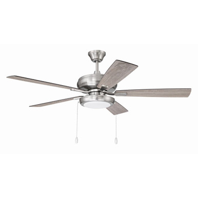 Eos 5 Blade Ceiling Fan with Light Kit 15.91 X 52 Inch Wide by Craftmade - ECF119