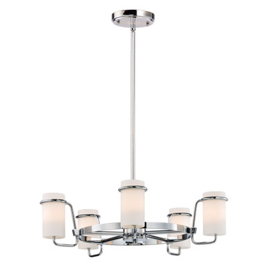 Avant 5 Light Medium Chandelier by Maxim - 22027SWPC