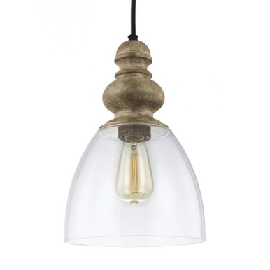 Matrimonio 1 Light Small Pendant by Generation - P1395DFW/DWZ