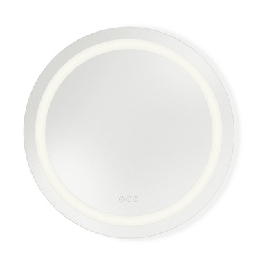 Mera 30W 1 LED Round Frameless Anti Fog Mirror 30 Inch Tall by Generation - MRIL1420