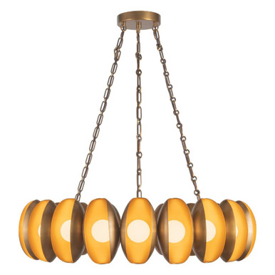 Cortez 80W LED Chandelier 9.25 Inch Tall and 37 Inch Wide by Alora - CH305737