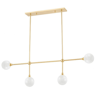 Andrews 4 LED Light Mini Island Pendant by Hudson Valley - 4804-AGB