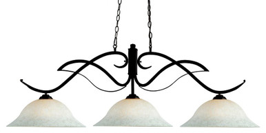 Phoenix 3 Light Island/Billiard 16 Inches Wide by 18 Inches High by Z-Lite - 126BRZ-WM16
