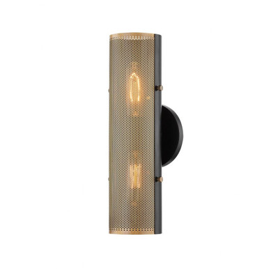 Mikka 2 Light Wall Sconce by Troy - B5613-PBR/SBK