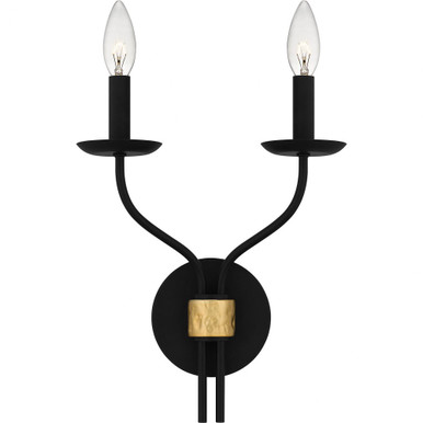 Margaret 2 Light Wall Sconce by Quoizel - MAG8711MBK