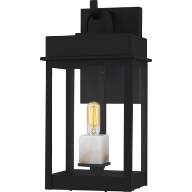 Carmen 1 Light Outdoor Wall Lantern 13 Inch Tall X 6.5 Inch Wide by Quoizel - CAM8407MBK
