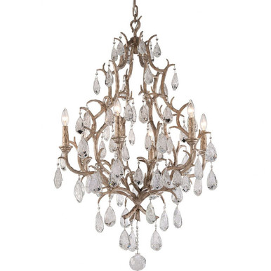 Amadeus 6 Light Chandelier 43.5 Inches Tall and 28 Inches Wide by Corbett - 163-06-SGL