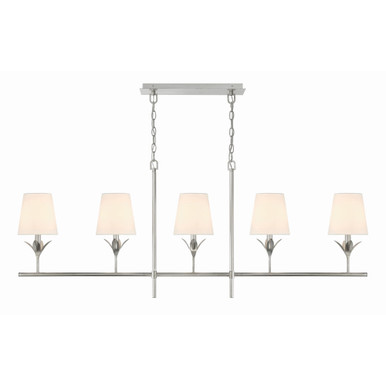 Broche 5 Light Oversized Linear Chandelier by Crystorama - 537