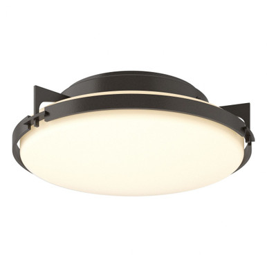 Metra 2 Light 14.2 Inch Wide Contemporary Flush Mount by Hubbardton Forge - 126745HF