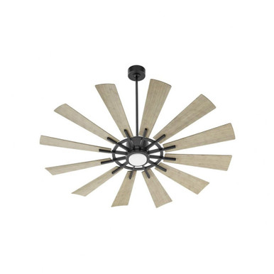 Cirque 12 Blade Patio Fan with Light Kit 60 Inches Wide by Quorum  - 46012
