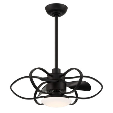 Gordon 3 Blade Ceiling Fan with Light Kit 29 Inches Wide by Minka Aire - F633L-CL