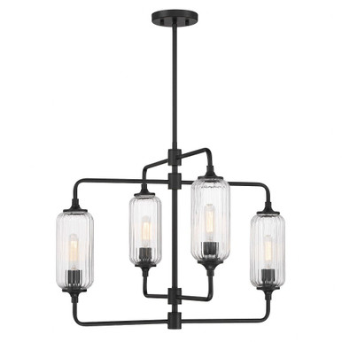Holton 4 Light Chandelier 20.25 Inch Tall and 26 Inch Wide by Savoy House - 1-3025-4
