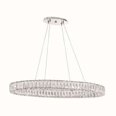 Kinsley 45W 1 LED Chandelier 3 Inch Tall and 39 Inch Wide by Crystorama - ED3563901CH