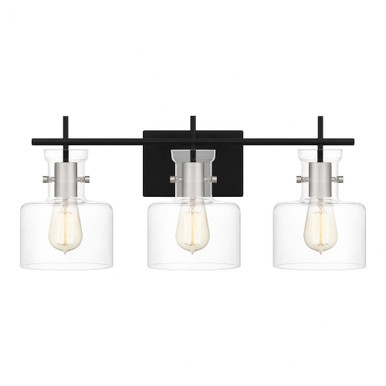 Pensbury 3 Light Vanity Light by Quoizel - PEN8622MBK