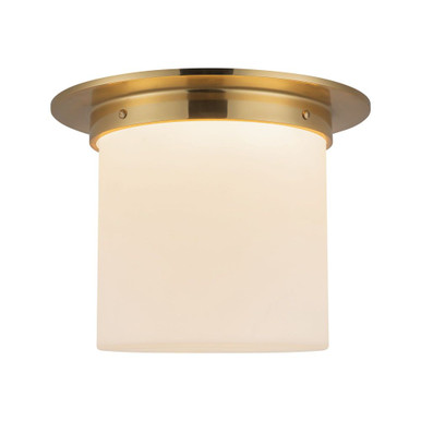 Mineral 1 Light Round Flush Mount 8.63 Inch Tall and 11.13 Inch Wide by Alora - FM360118