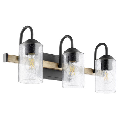 Pepper Glass 3 Light Vanity Light by Quorum - 5140-3-69