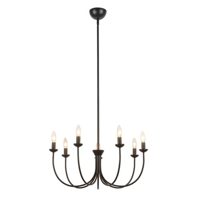 Ember 7 Light Chandelier 11 Inch Tall and 25.75 Inch Wide by Alora - CH419726