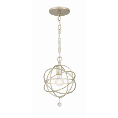 Solaris 1 Light 9 Inch Wide Pendant by Crystorama - 9220
