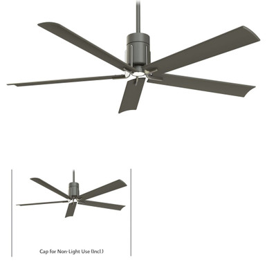 Clean Ceiling Fan with Light Kit 60 inches wide by Minka Aire - F684L