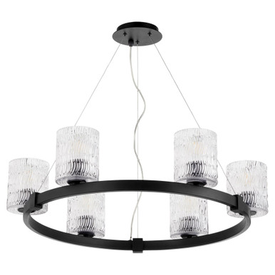 Stadium 6 Light Large Chandelier by Quorum - 6184-6-65