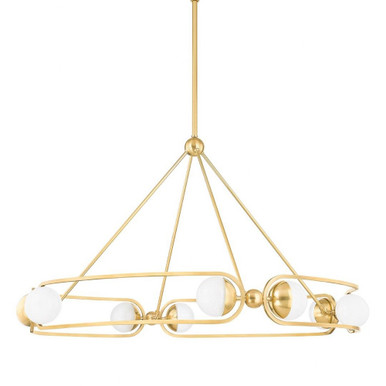 Hartford 8 Light Oversized Chandelier by Hudson Valley - 2541-AGB